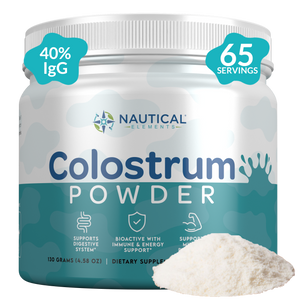 Pure Bovine Colostrum Powder – 40% IgG, 65 Servings