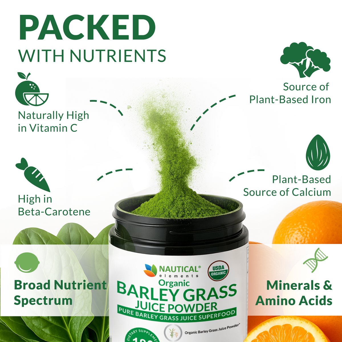 Organic Barley Grass Juice Powder – Premium Utah-Grown Greens