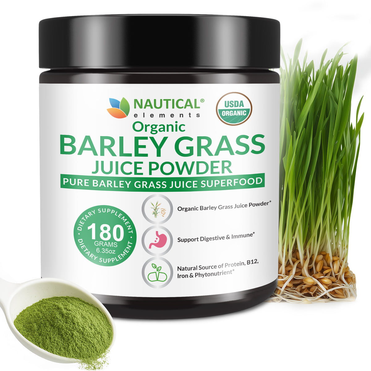 Organic Barley Grass Juice Powder – Premium Utah-Grown Greens