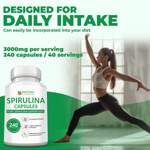 *New* Organic Spirulina Capsules - 240 Count