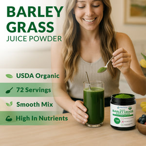 Organic Barley Grass Juice Powder – Premium Utah-Grown Greens