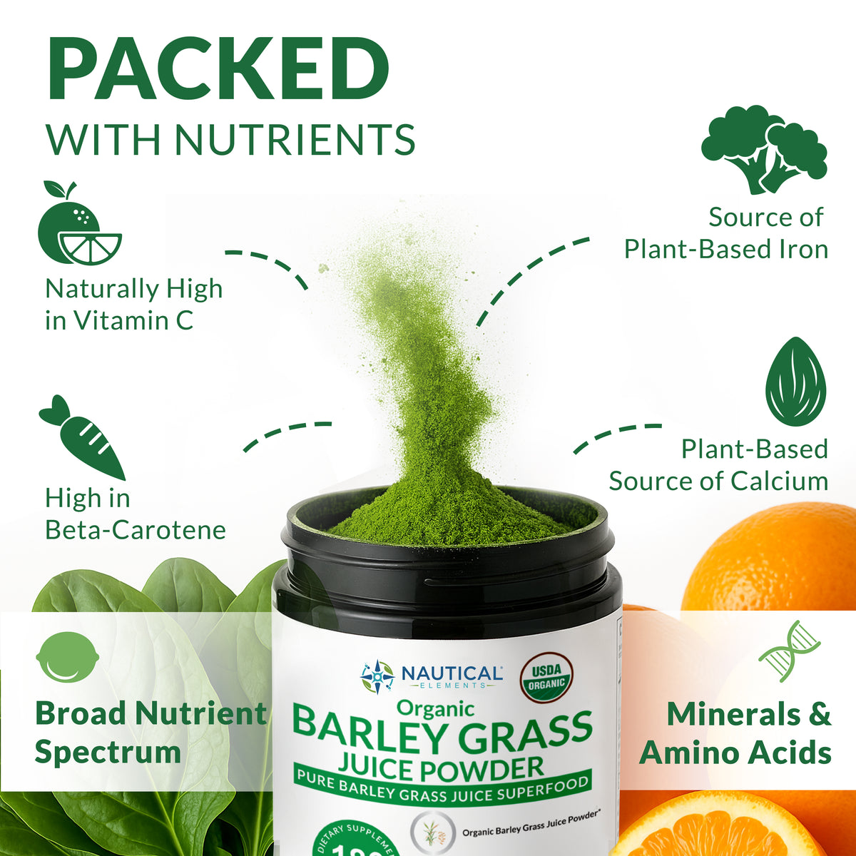 Organic Barley Grass Juice Powder – Premium Utah-Grown Greens