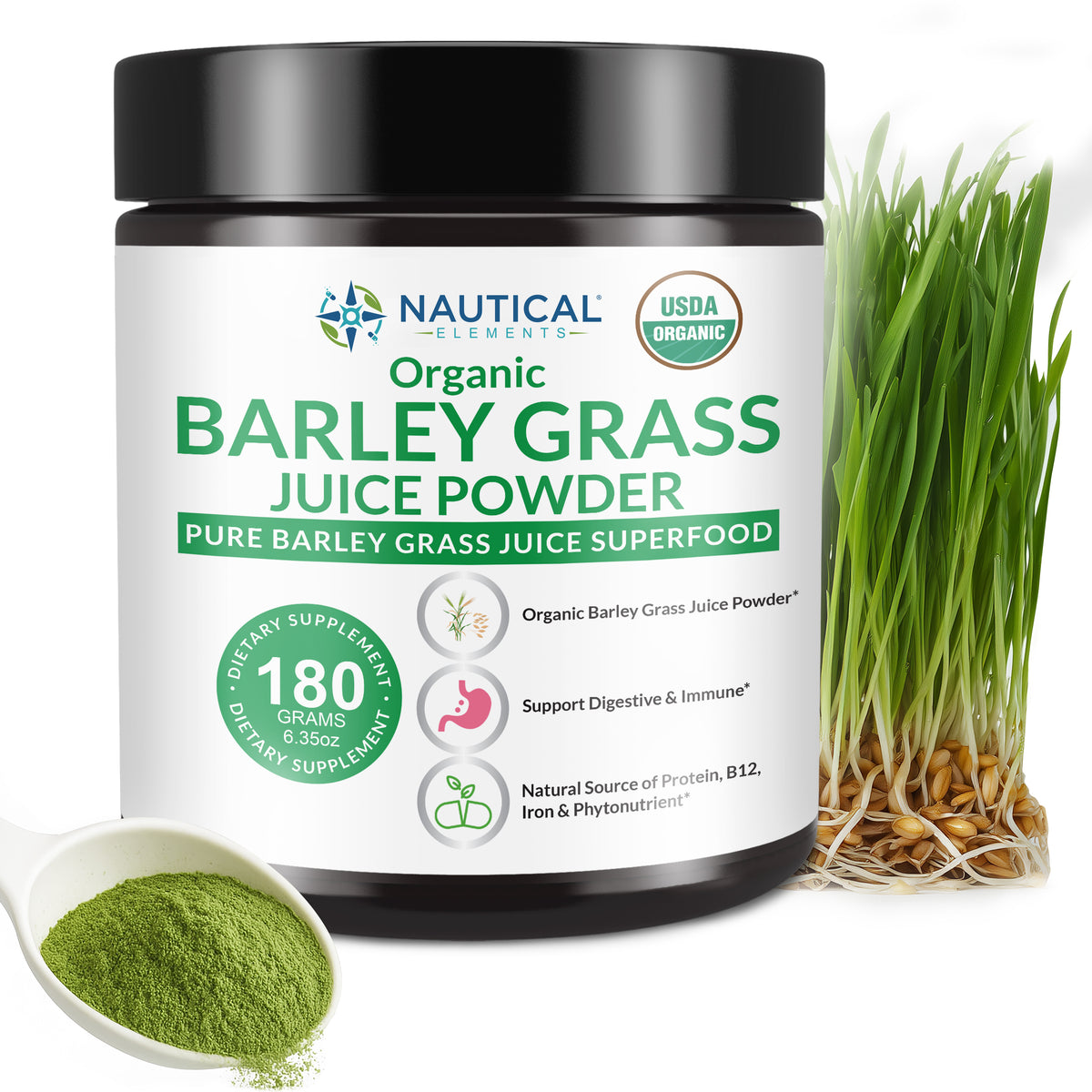 Organic Barley Grass Juice Powder – Premium Utah-Grown Greens