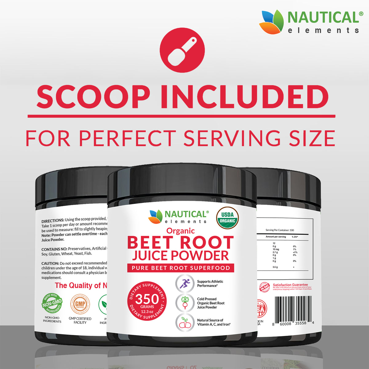 BEET ROOT JUICE POWDER - 100 Servings - Nautical Elements
